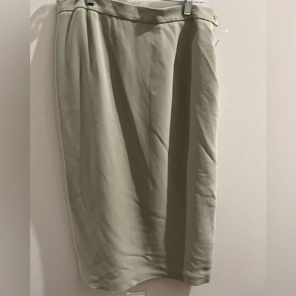 ⭐️ NWT - Vintage Rena Rowan Suit Skirt - Light pastel green - Size 14 sku#2 - Picture 8 of 8